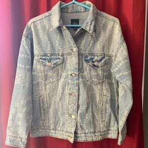 paisley print Wild Fable jean jacket